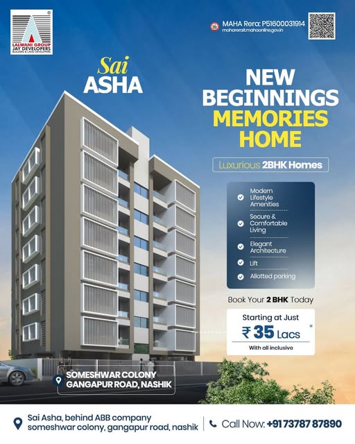 JAY DEVELOPERS Presents – SAI ASHA, NASHIK near Maharashtra, Nashik